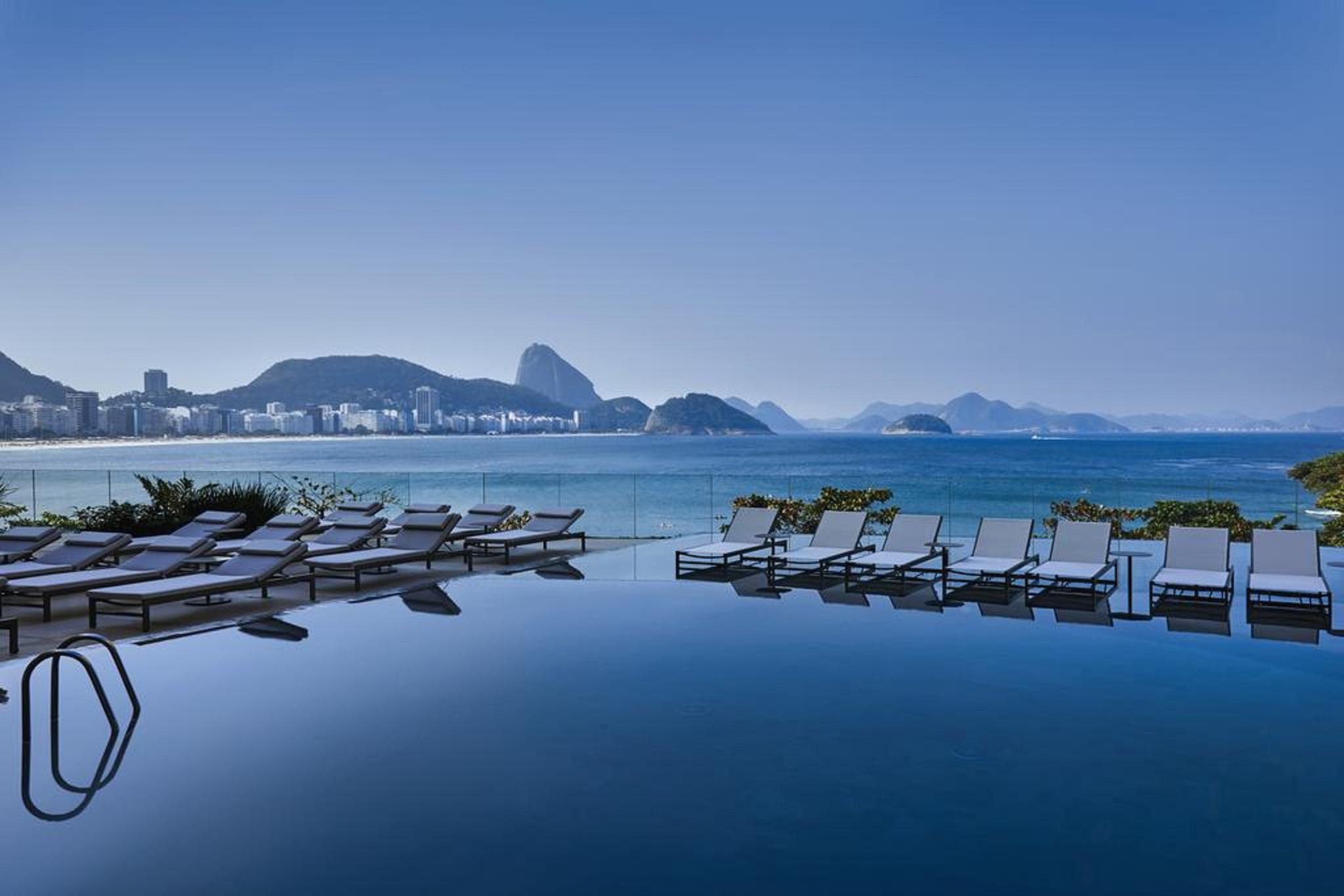 Fairmont Rio De Janeiro Copacabana المظهر الخارجي الصورة View of the Atlantic Ocean from the hotel